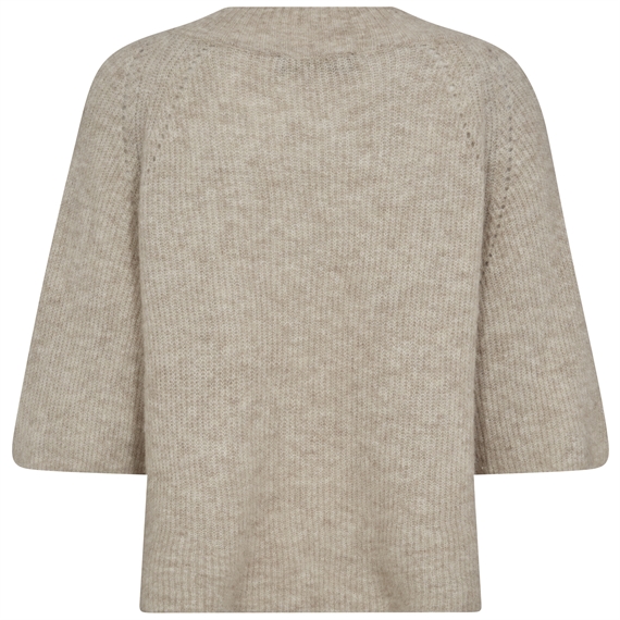 Mos Mosh Taci 3/4 V-Neck Strik, Feather Grey 